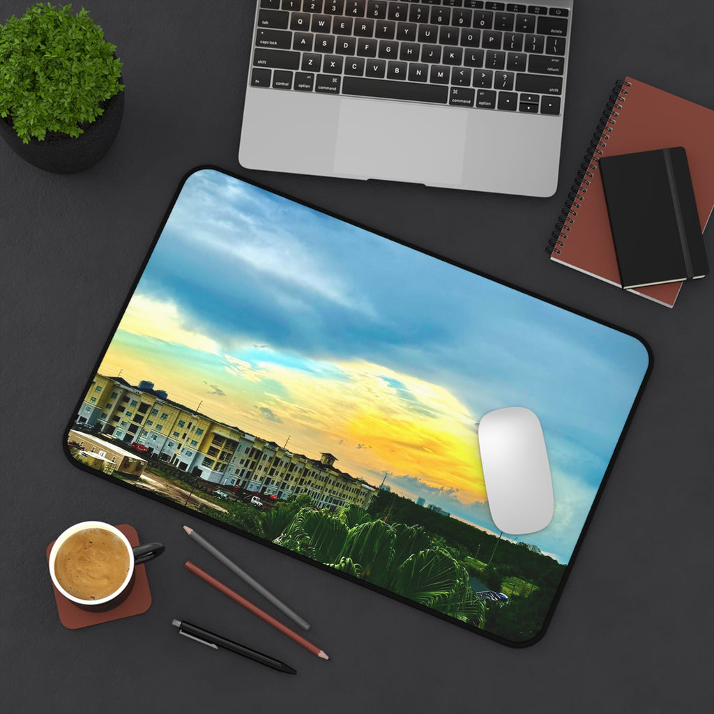 "High-Rise Horizon" Desk Mat