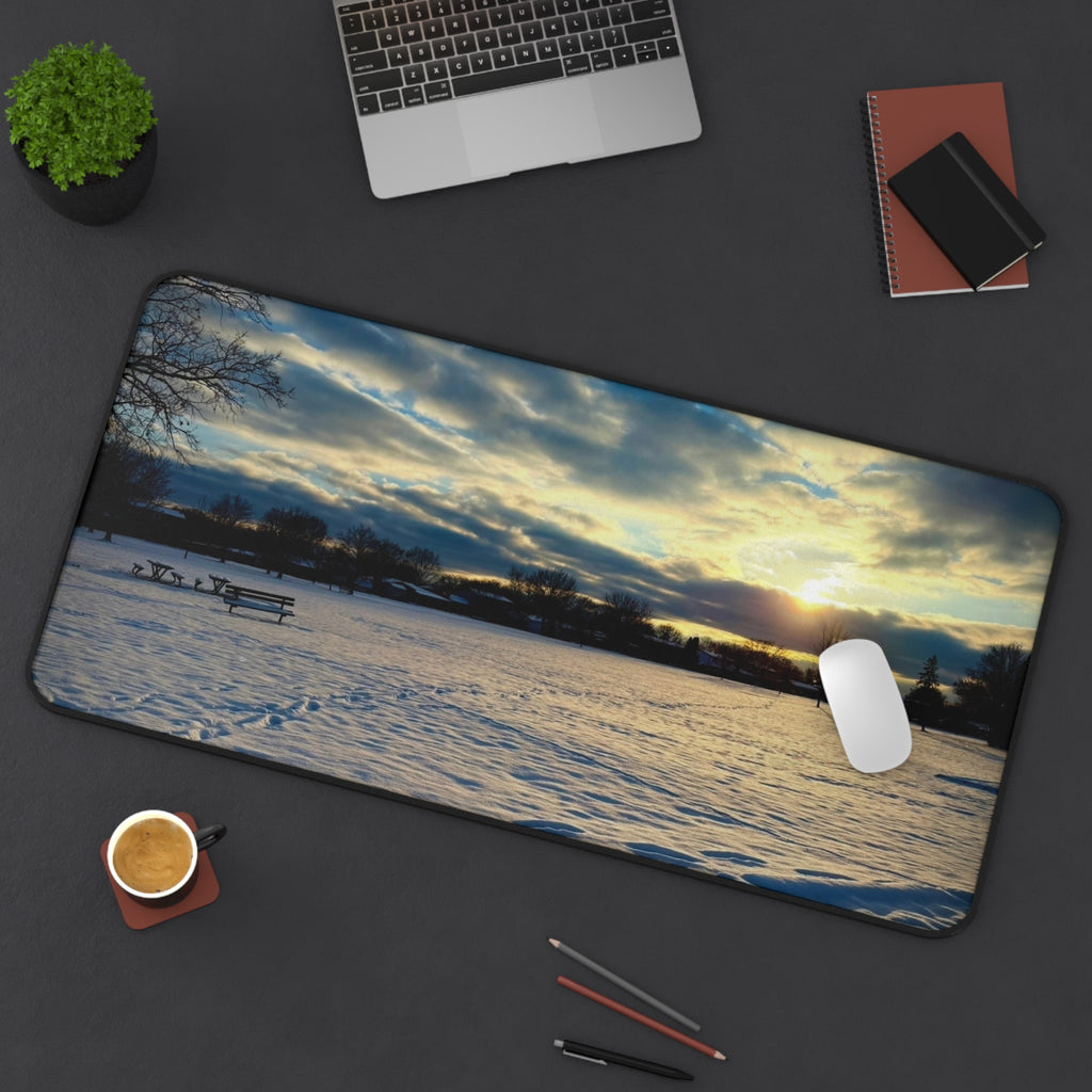 "Frozen Light" Desk Mat