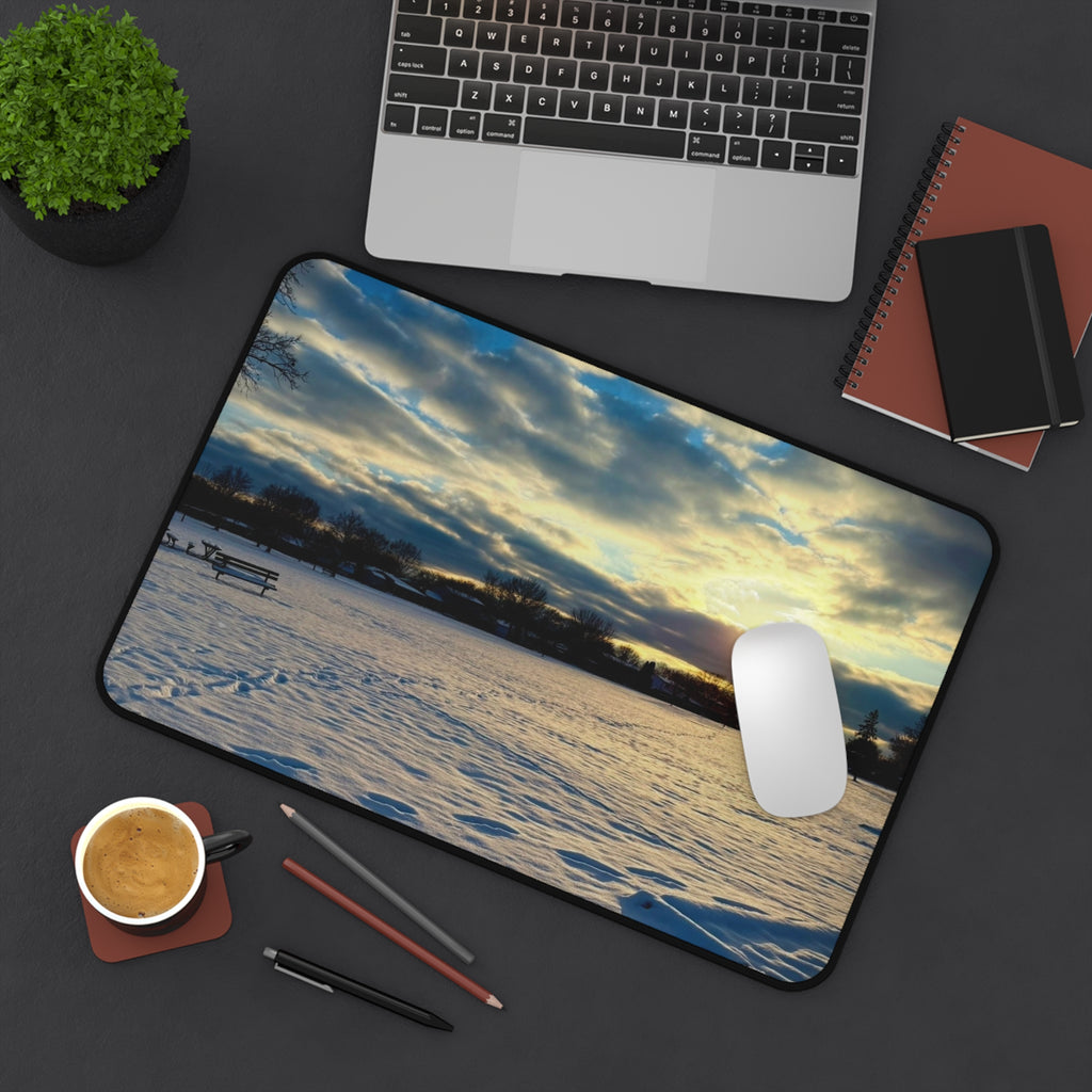 "Frozen Light" Desk Mat