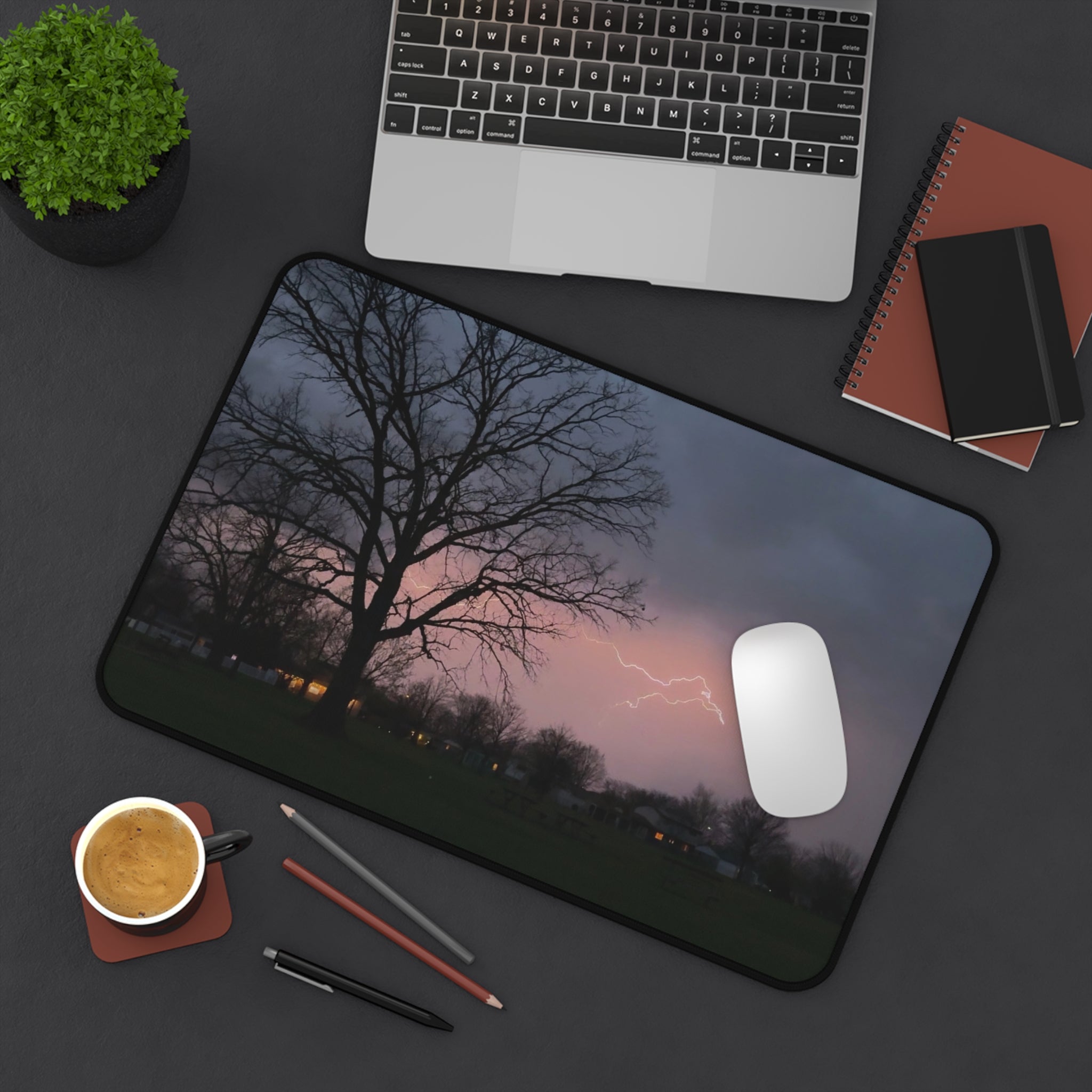 "Cherry Lightning" Desk Mat