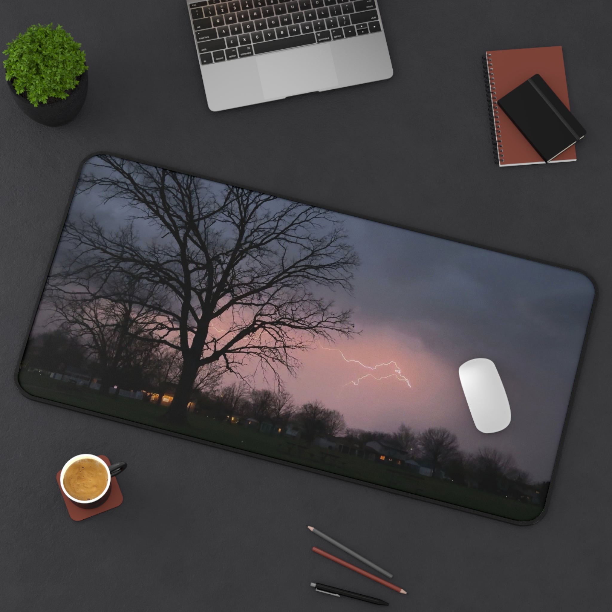 "Cherry Lightning" Desk Mat