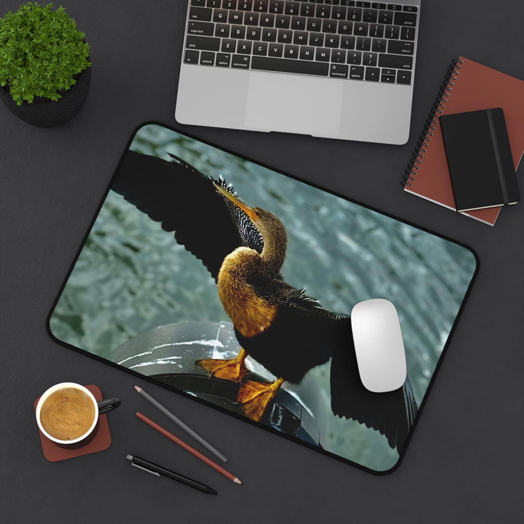 "Sunlit Sentinel" Desk Mat