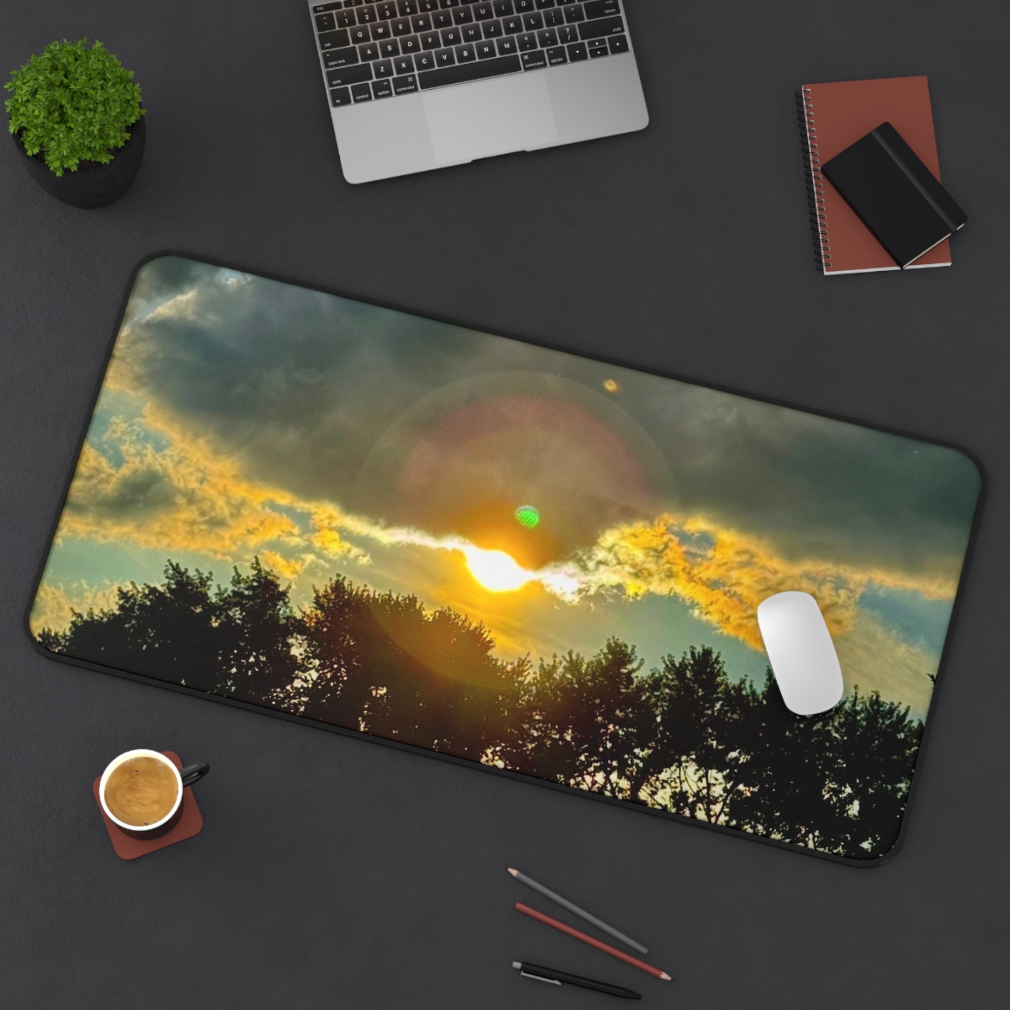 "Golden Haze" Desk Mat