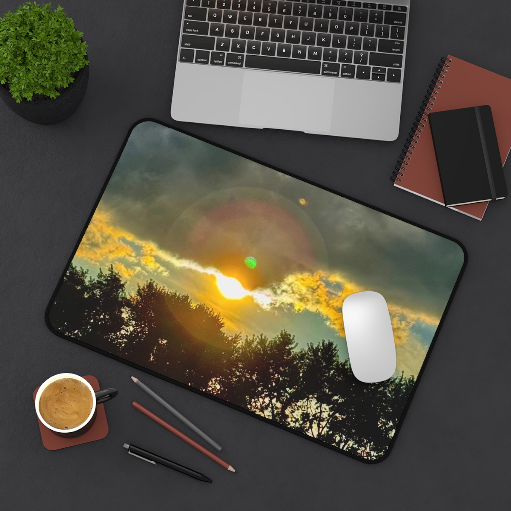 "Golden Haze" Desk Mat