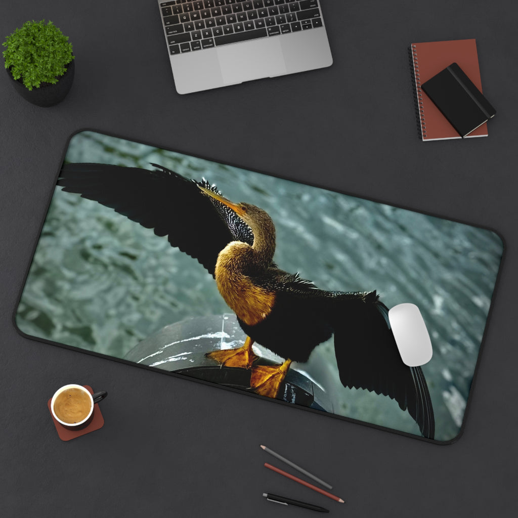 "Sunlit Sentinel" Desk Mat