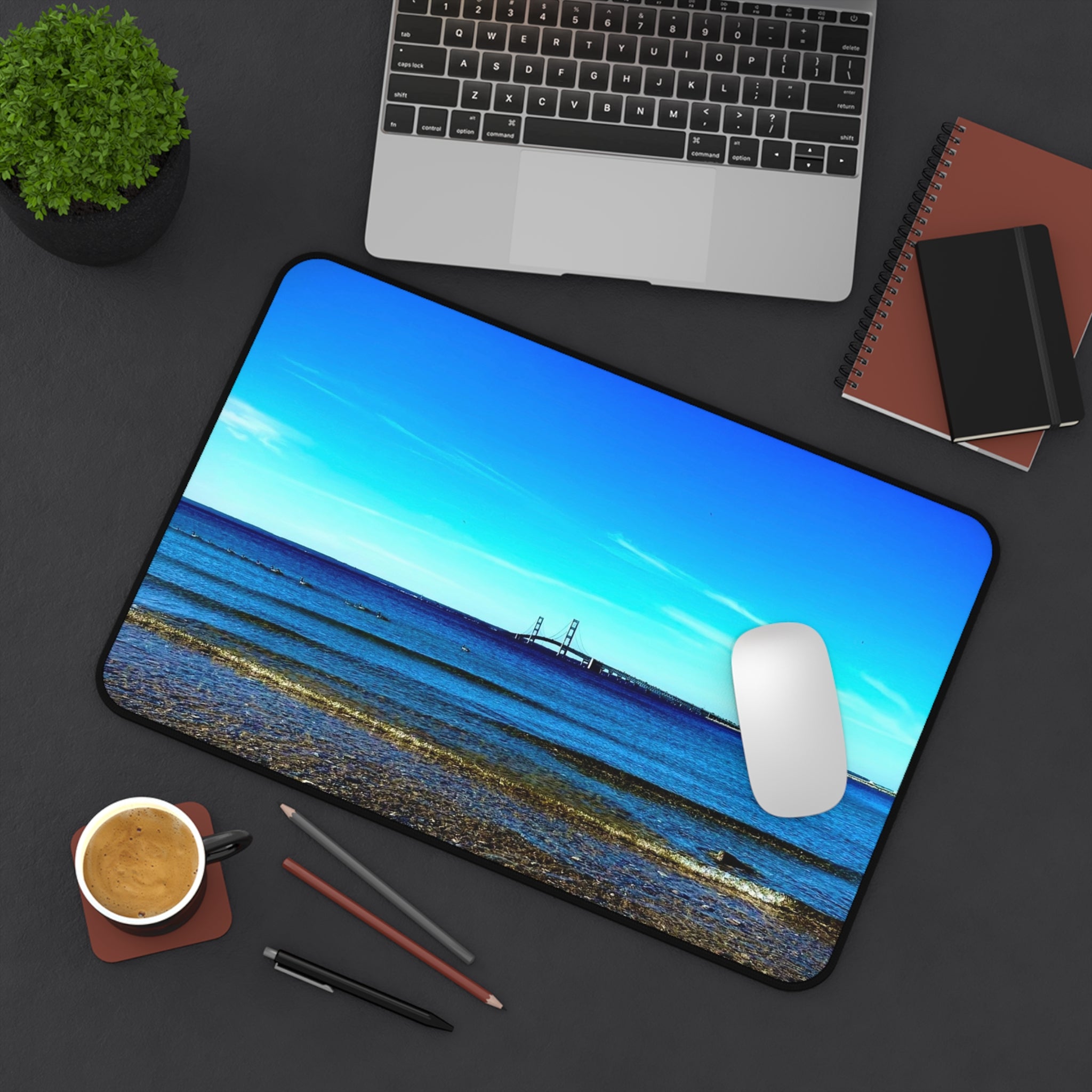 "Bridged Horizon" Desk Mat