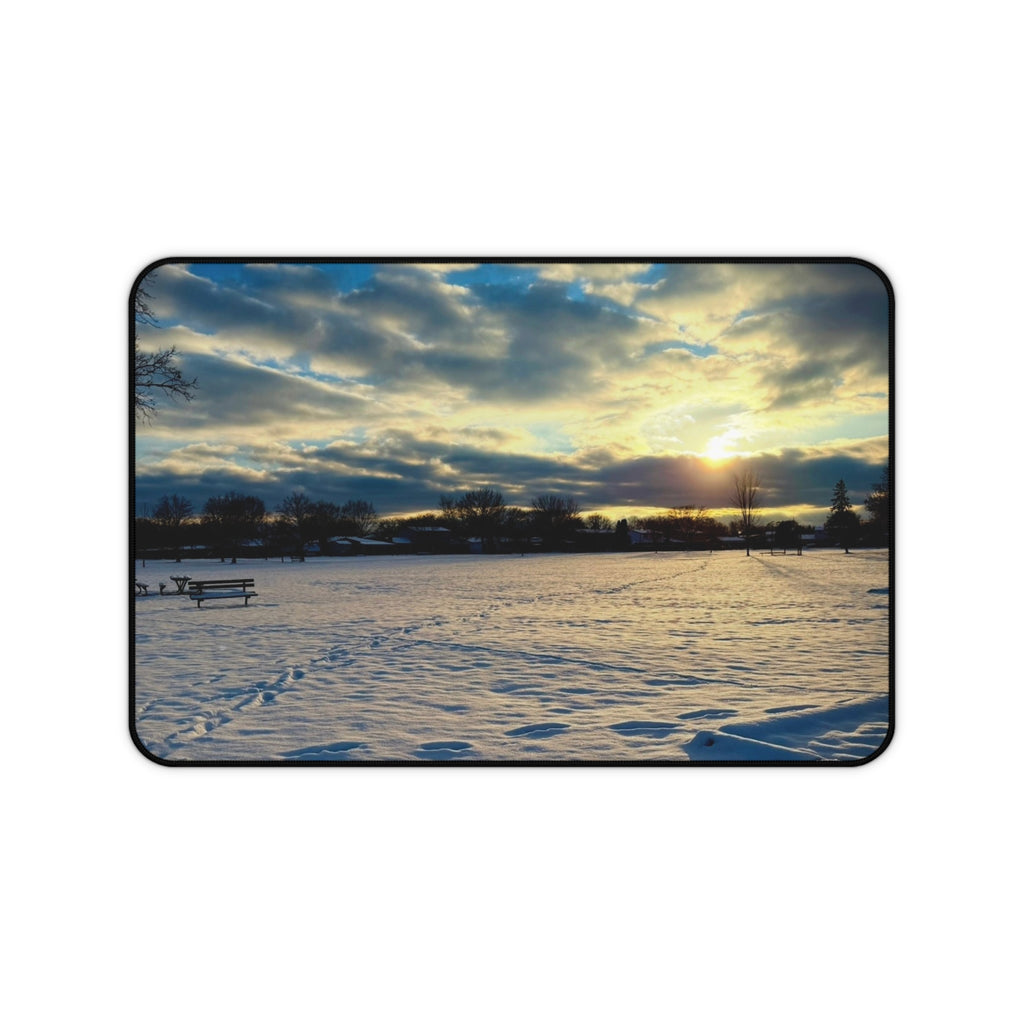 "Frozen Light" Desk Mat
