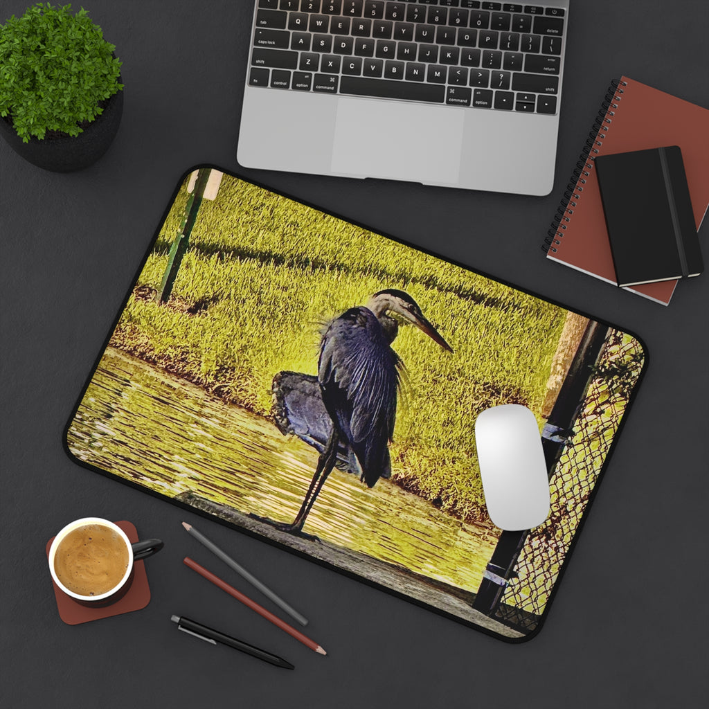 "The Heron" Desk Mat