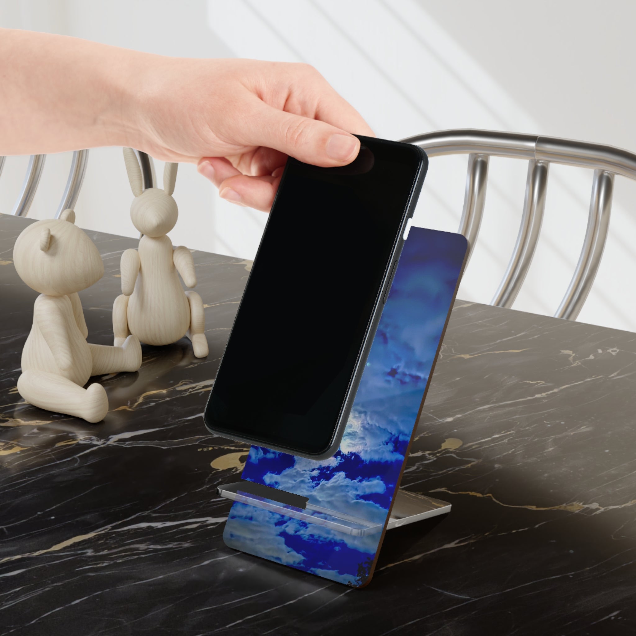 "Blue Moon" Phone Stand