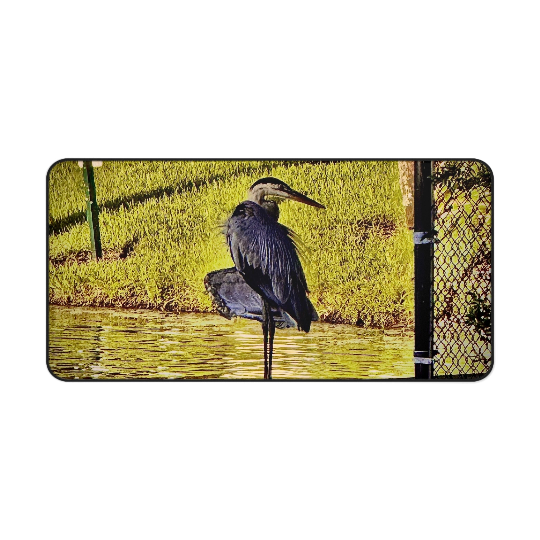 "The Heron" Desk Mat