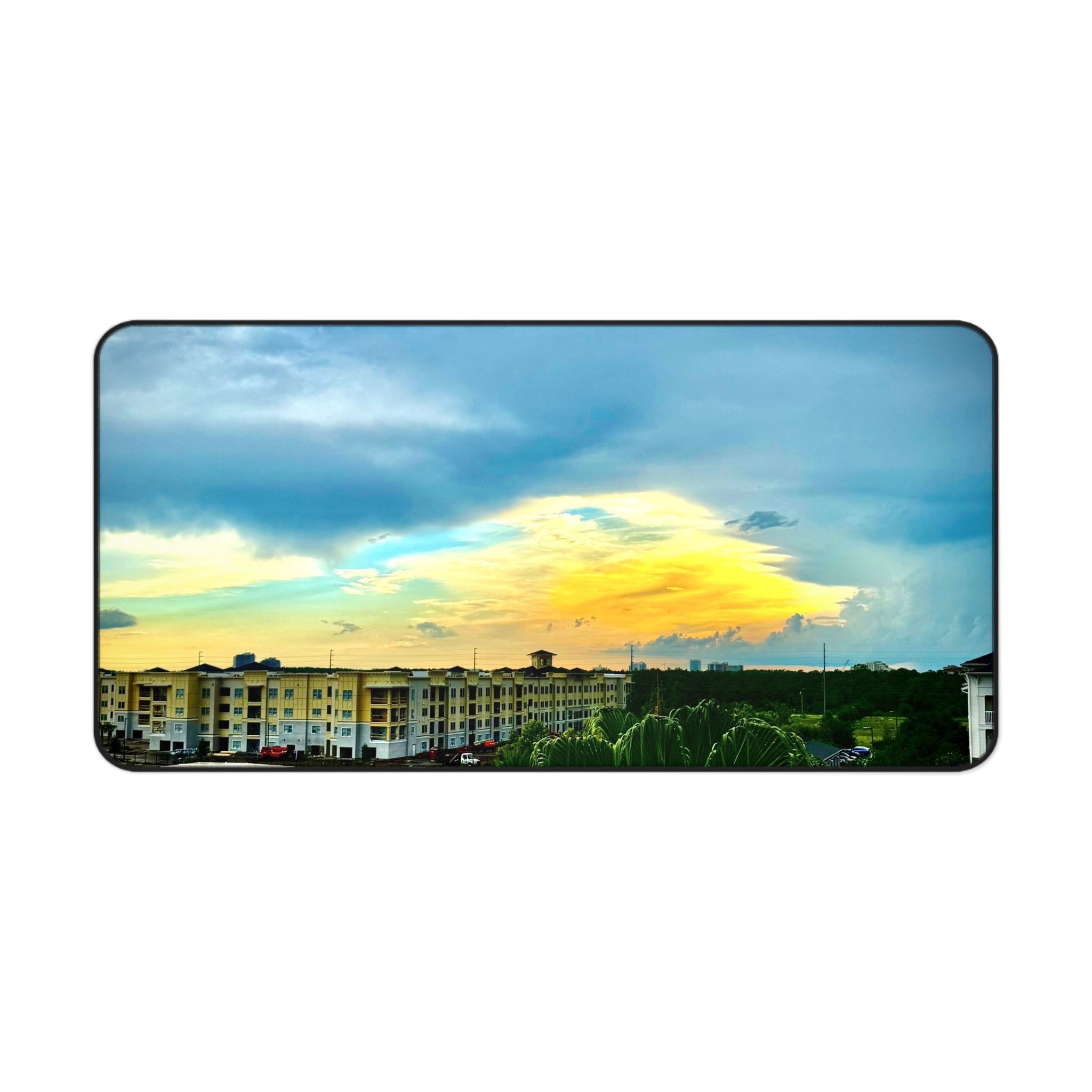 "High-Rise Horizon" Desk Mat