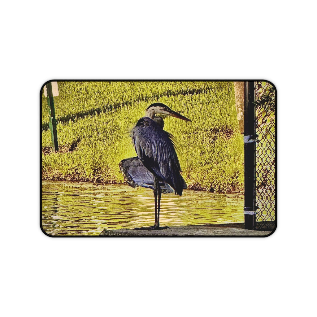 "The Heron" Desk Mat